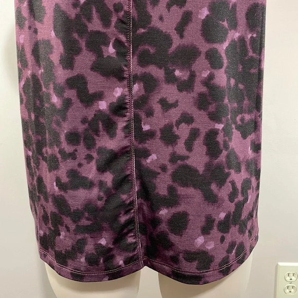 All In Motion Sleeveless Athletic Tank Black Purple Leopard Print M - Picture 7 of 14